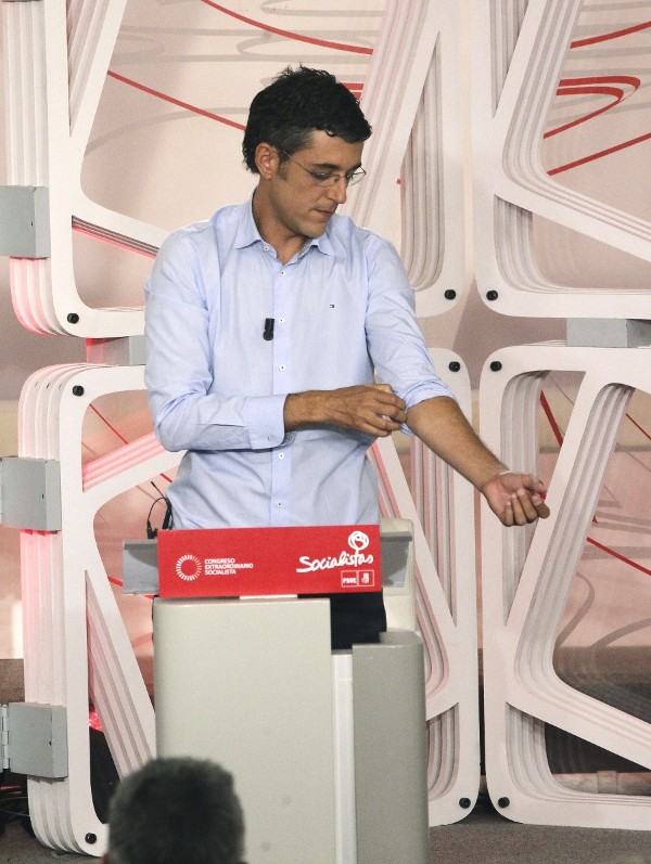 El candidato a secretario general del PSOE Eduardo Madina.