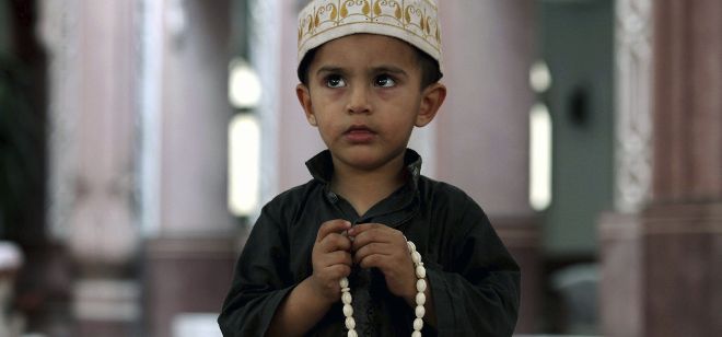 Un niño musulmán.