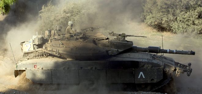 Un tanque israelí.