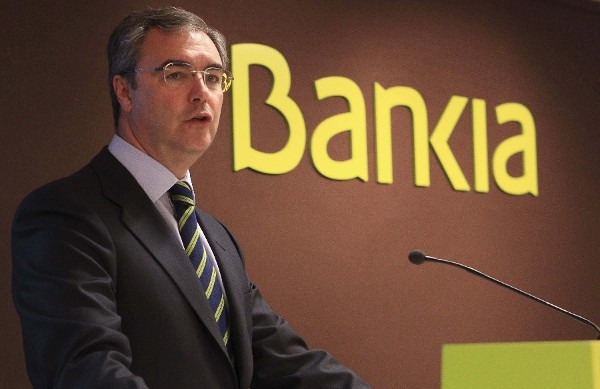El consejero delegado de Bankia, José Sevilla, durante la presentación hoy de los resultados del primer semestre. 