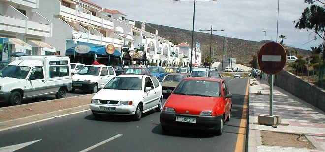 Imagen de archivo de la avenida de Los Pueblos en Adeje.