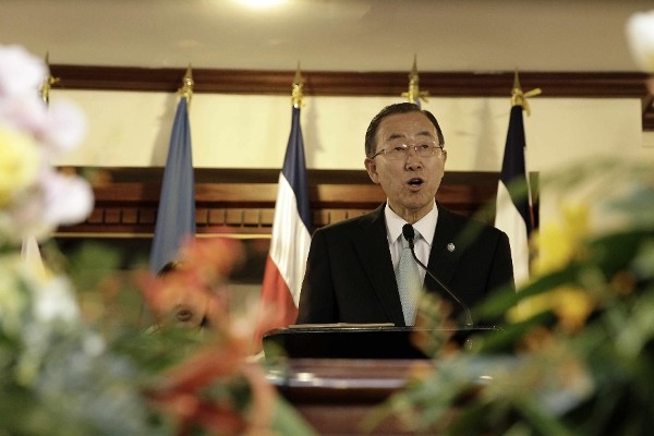 El secretario General de las Naciones Unidas, Ban Ki-moon.