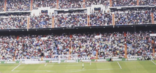 Imagen del interior del Santiago Bernabéu.