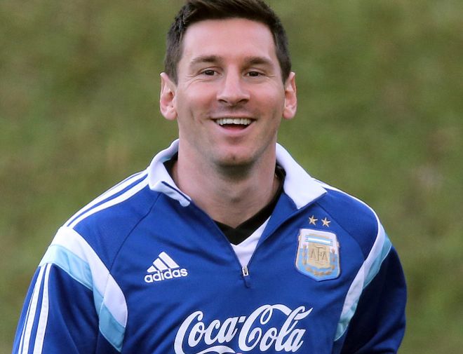 El jugador de la selección argentina de fútbol, Lionel Messi.