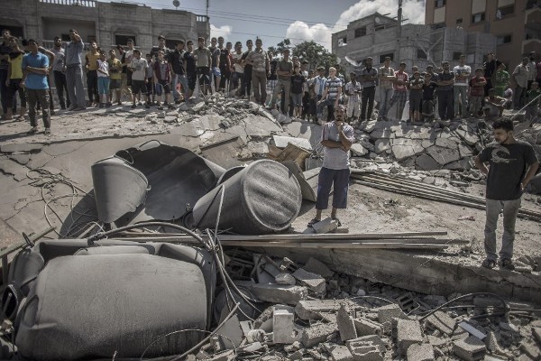 Destrozos en Gaza.