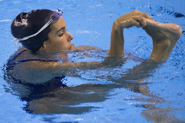 Las nadadora de natación sincronizada Ona Carbonell.