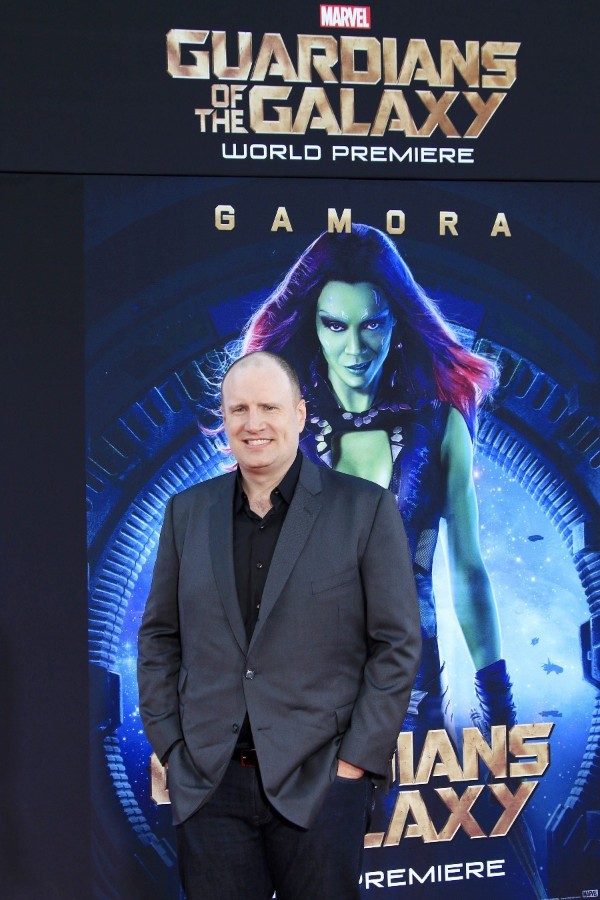El productor estadounidense Kevin Feige posa para los fotógrafos a su llegada al estreno mundial de la película de Marvel 