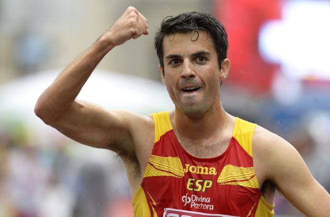 El atleta español Miguel Ángel López.