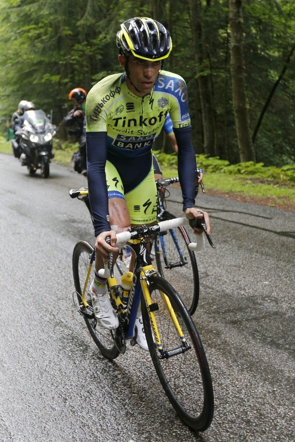 El ciclista español del Saxo Tinkoff, Alberto Contador.