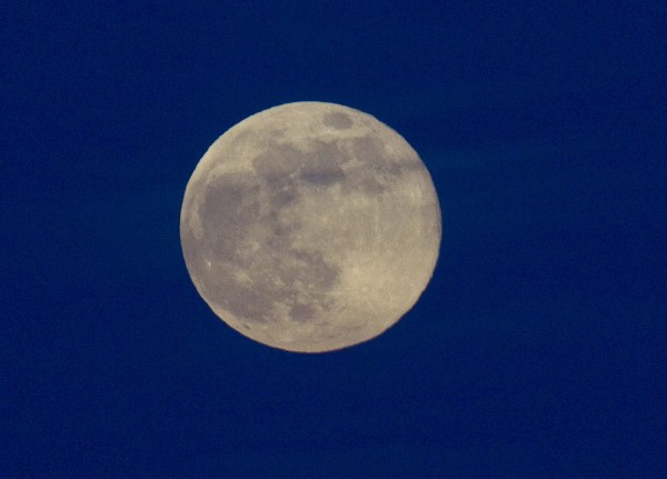 Vista de la Superluna del domingo 10 de agosto de 2014, en Santo Domingo (República Dominicana). 