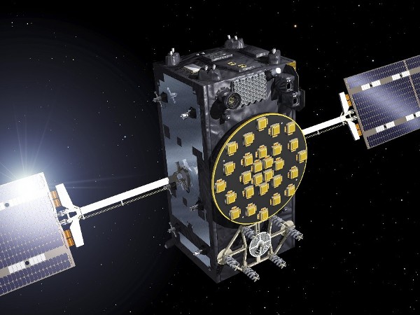 Imagen facilitada por la Agencia Espacial Europea de un satélite del programa de navegación por satélite de la Unión Europea.