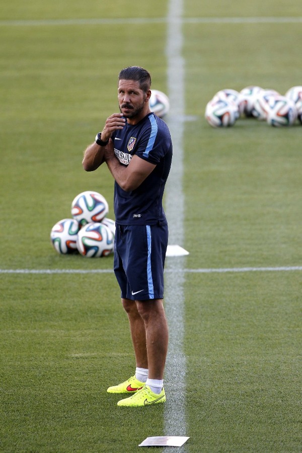 El entrenador del Atlético de Madrid, el argentino Diego Simeone.