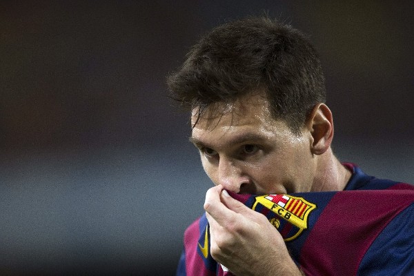 El delantero argentino del Barcelona Lionel Messi.