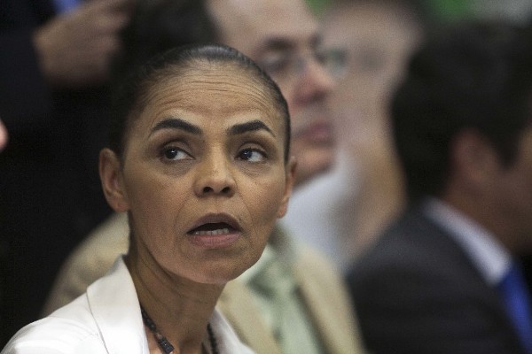 La candidata presidencial brasileña Marina Silva, del Partido Socialista Brasileño (PSB).
