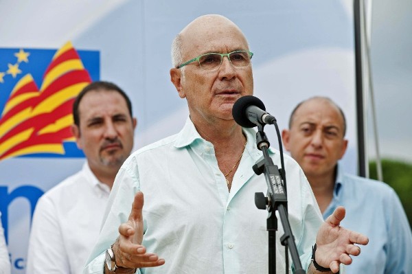 El líder de UDC, Josep Antoni Duran Lleida (2-d).