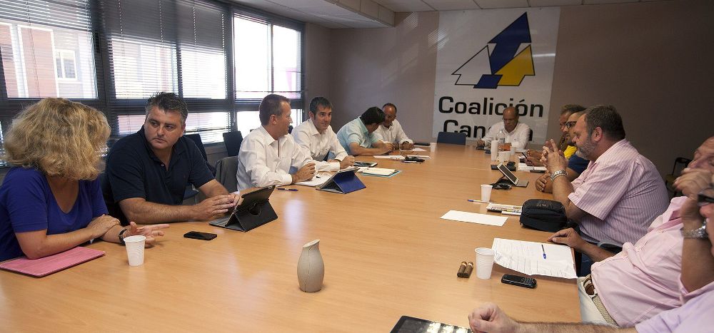 El consejo político de Coalición Canaria.