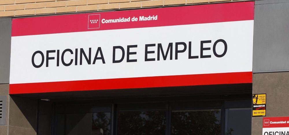 Vista de una oficina de empleo en Madrid.