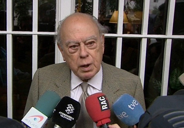 Imagen tomada de televisión del expresidente de la Generalitat Jordi Pujol.