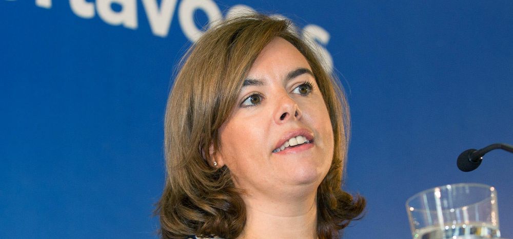 La vicepresidenta del Gobierno de España, Soraya Sáenz.