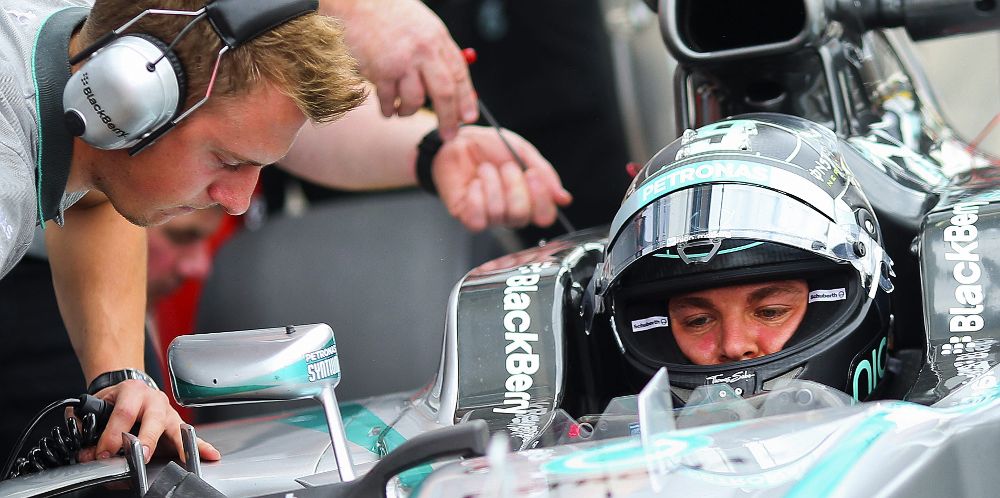 El piloto alemán de la escudería Mercedes, Nico Rosberg.