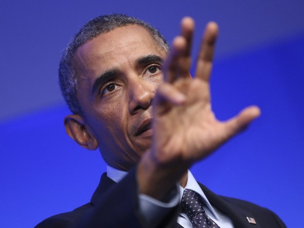 El presidente estadounidense, Barack Obama, pronuncia un discurso durante la segunda jornada de la cumbre de la OTAN.