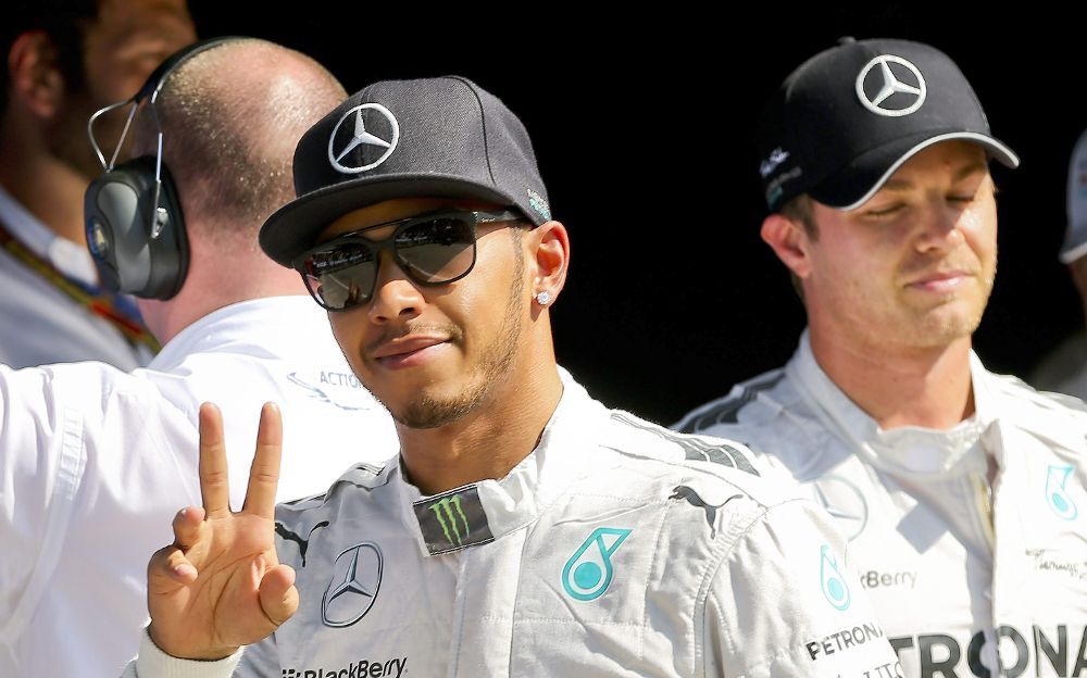 Lewis Hamilton (i) y Nico Rosberg.