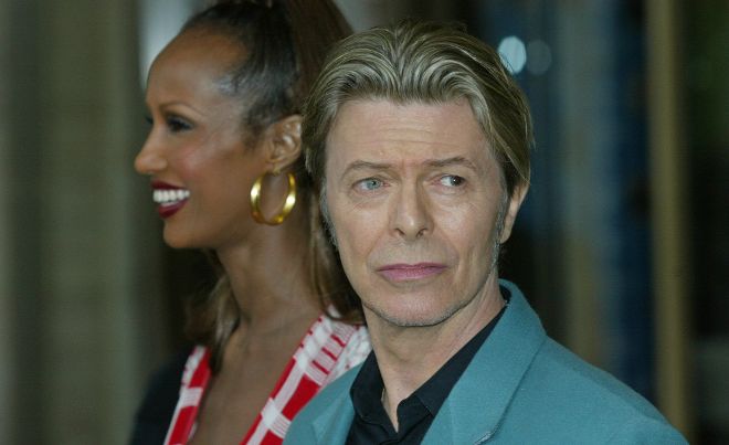 David Bowie con Iman.
