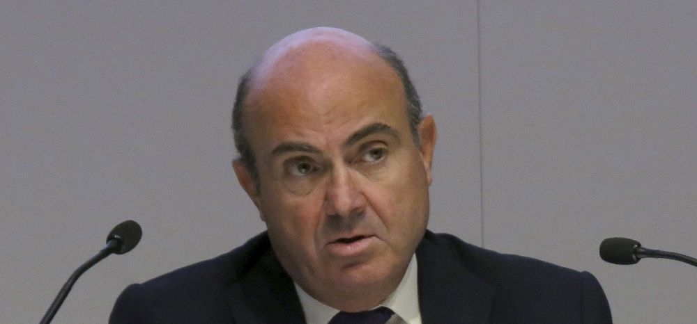 El ministro español de Economía y Competitividad, Luis de Guindos.