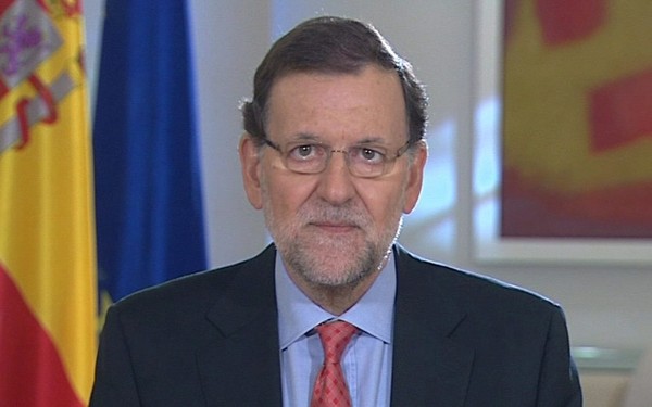 Imagen de video facilitada por la Presidencia del Gobierno del jefe del Ejecutivo, Mariano Rajoy, durante la declaraciín que ha realizado hoy previa a la reunión del Consejo de Ministros para valorar el resultado del referéndum en Escocia celebrado ayer. 