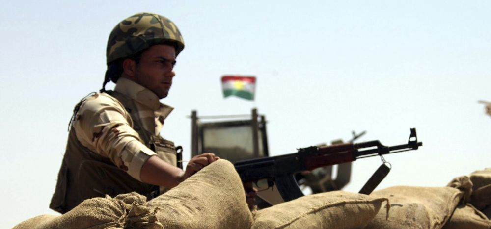 Un soldado de las tropas kurdas 