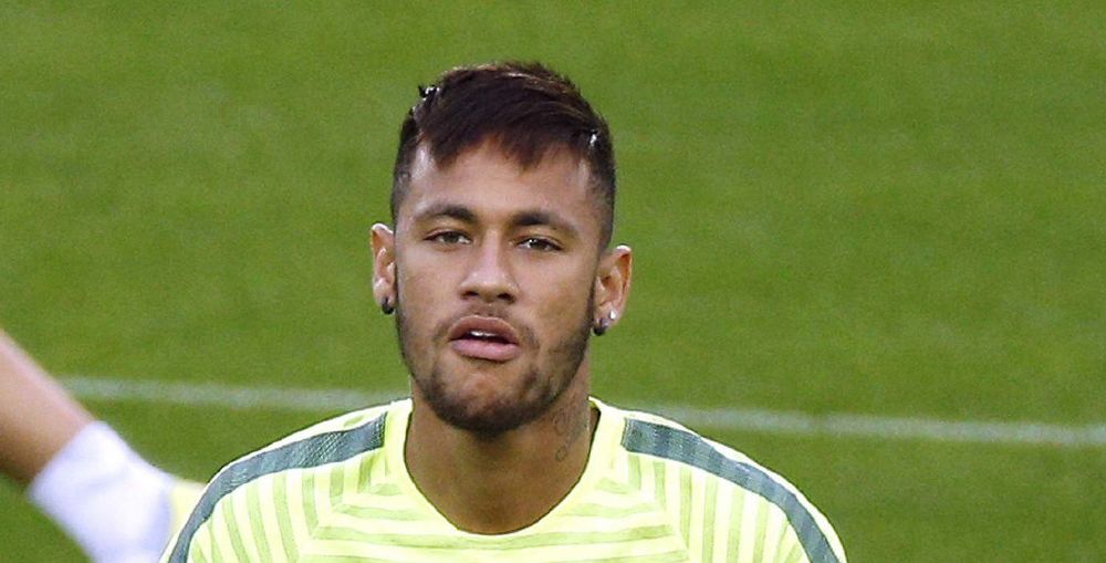 El Delantero brasileño Neymar.