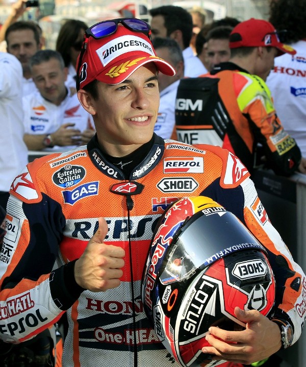 El piloto español de Moto GP, Marc Márquez (Repsol Honda).