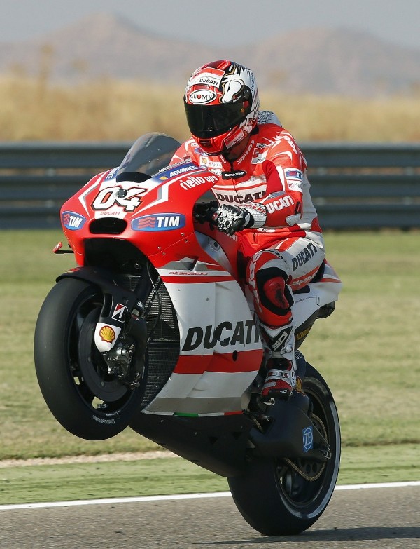 El piloto italiano de Moto GP, Andrea Dovizioso.