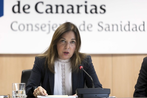 La consejera de Sanidad del Gobierno de Canarias, Brígida Mendoza.
