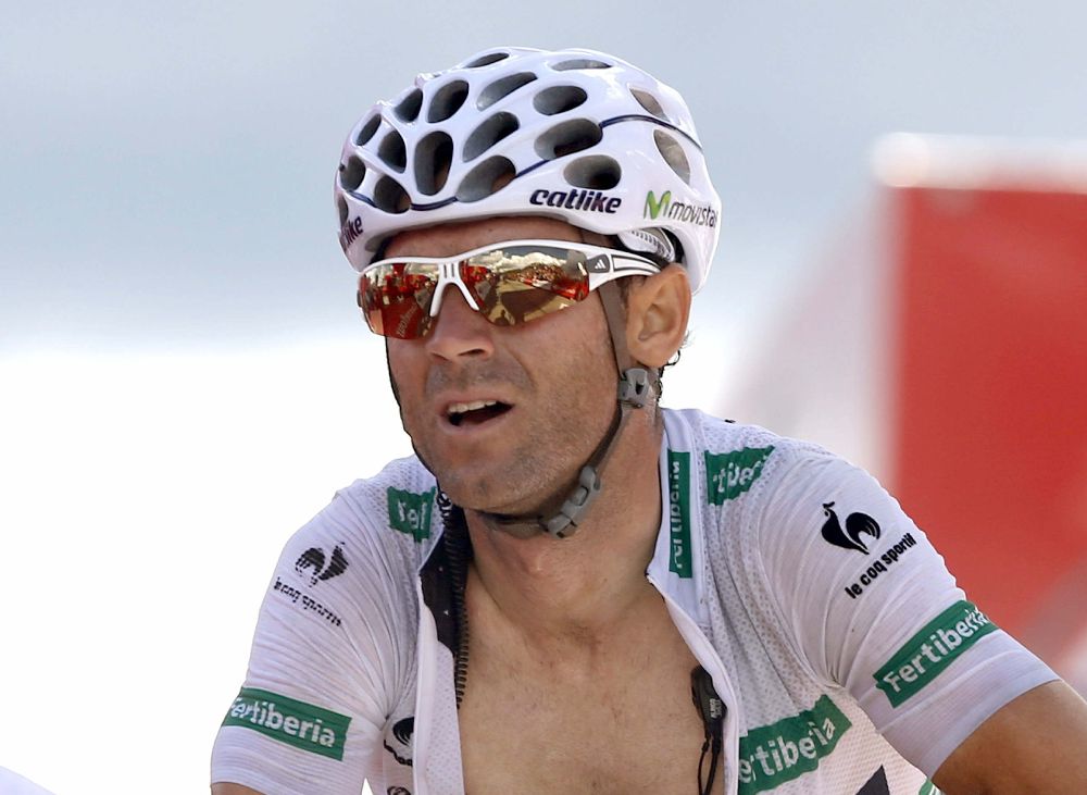 El ciclista español del equipo Movistar, Alejandro Valverde.