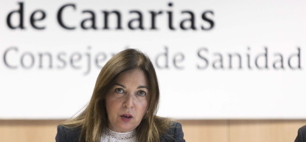La consejera de Sanidad del Gobierno de Canarias, Brígida Mendoza.