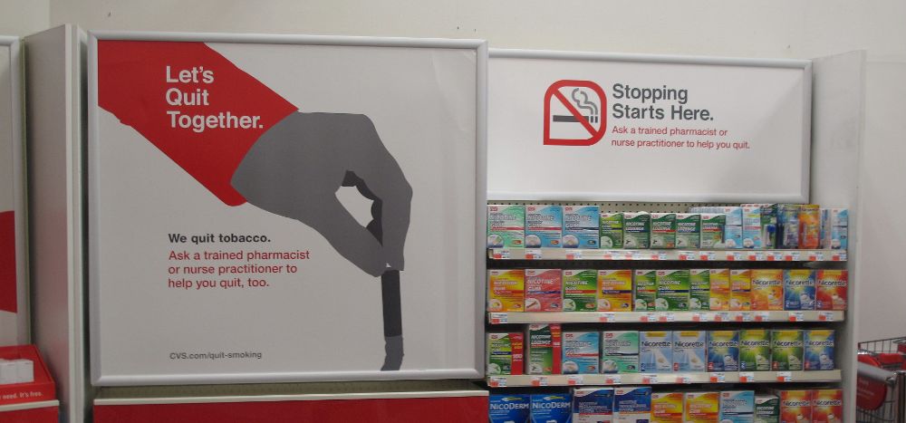 Fotografía de una campaña publicitaria contra el tabaquismo.