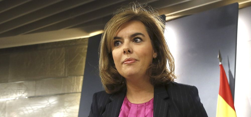 La vicepresidenta del Gobierno Soraya Sáenz de Santamaría.