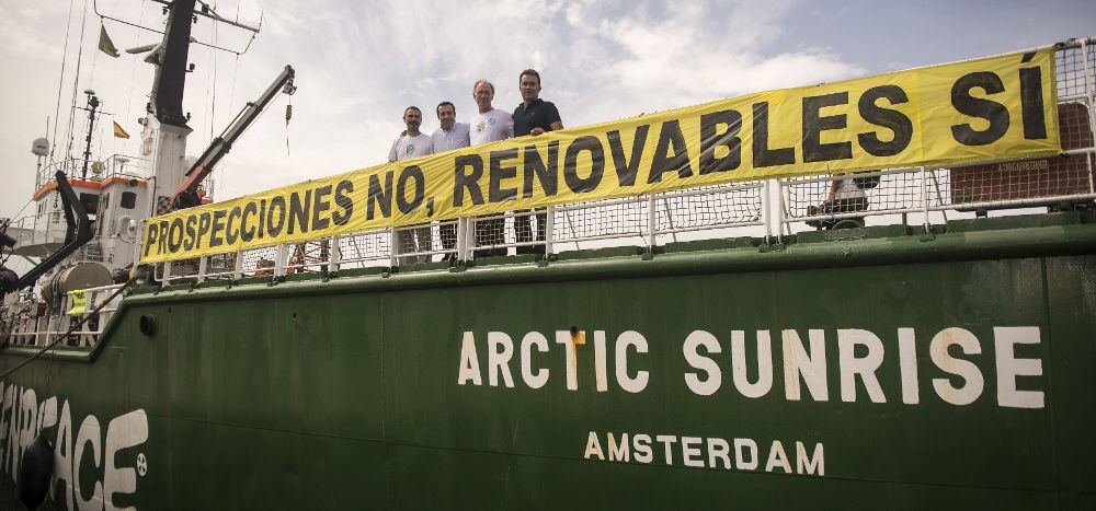 El buque de Greenpeace Artic Sunrise.