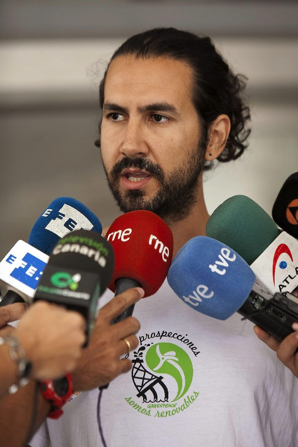 El portavoz de Greenpeace, Juande Fernández.