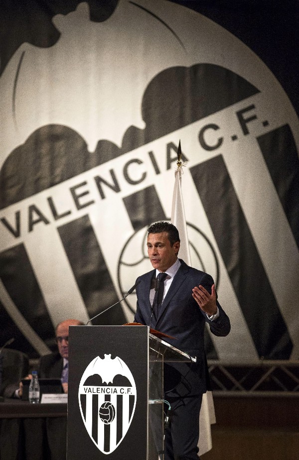 El presidente del Valencia CF, Amadeo Salvo.
