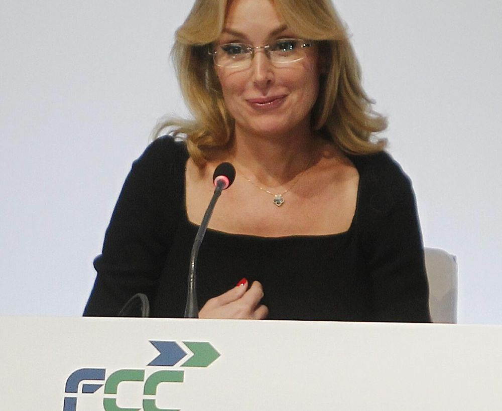 La presidenta de FCC, Esther Alcocer Koplowitz, durante la junta extraordinaria de accionistas de FCC.