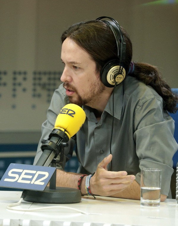 El líder de Podemos, Pablo Iglesias, en una entrevista en el programa 