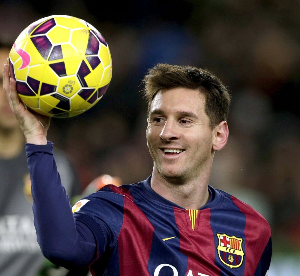 Messi, con el balón.