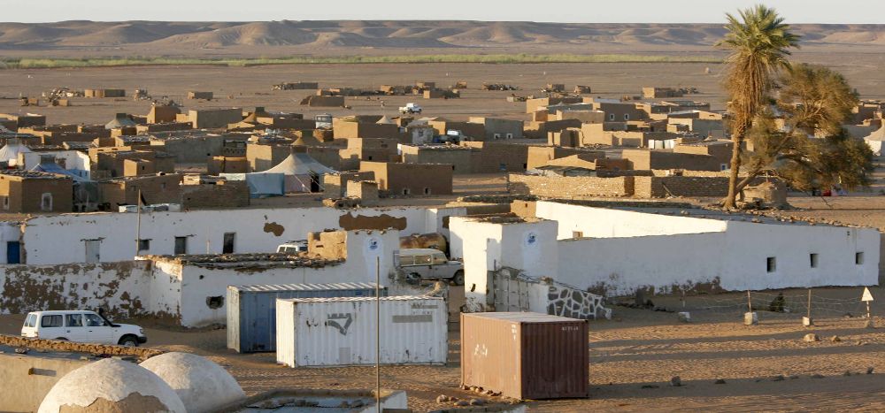 Vista general del campo de refugiados de Dajla, el más alejado de los asentamientos saharauis de Tinduf (Argelia).