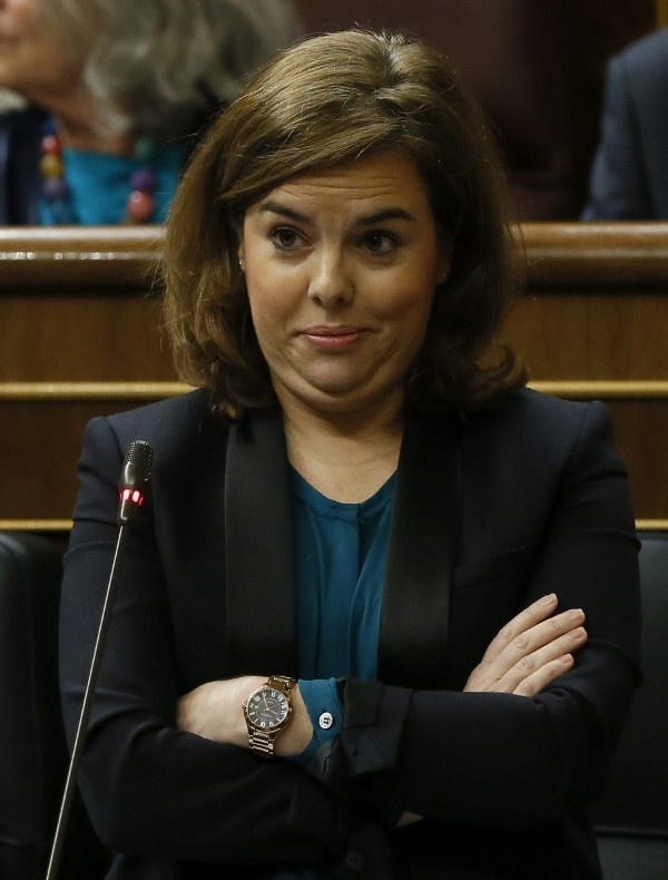La presidenta del Gobierno, Soraya Sáez de Santamaría.