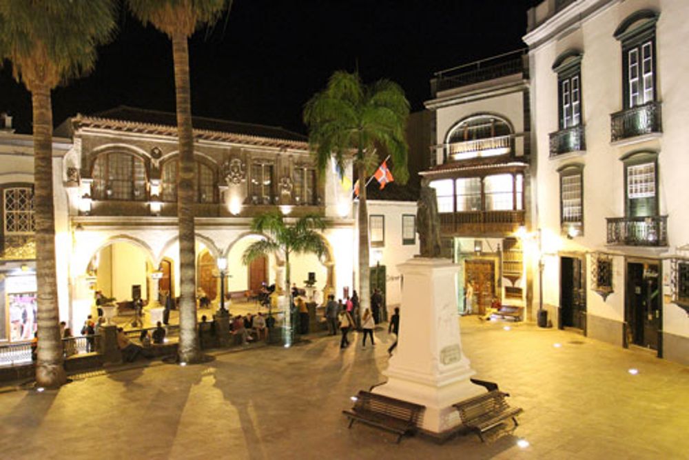 Imagen de la plaza de España, en la capital palmera.