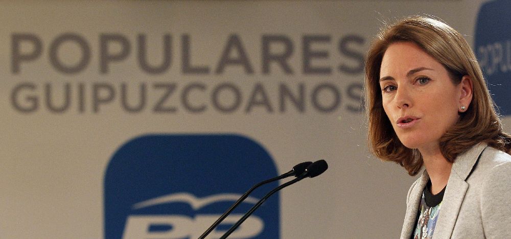 La presidenta del Partido Popular del País Vasco, Arantza Quiroga.