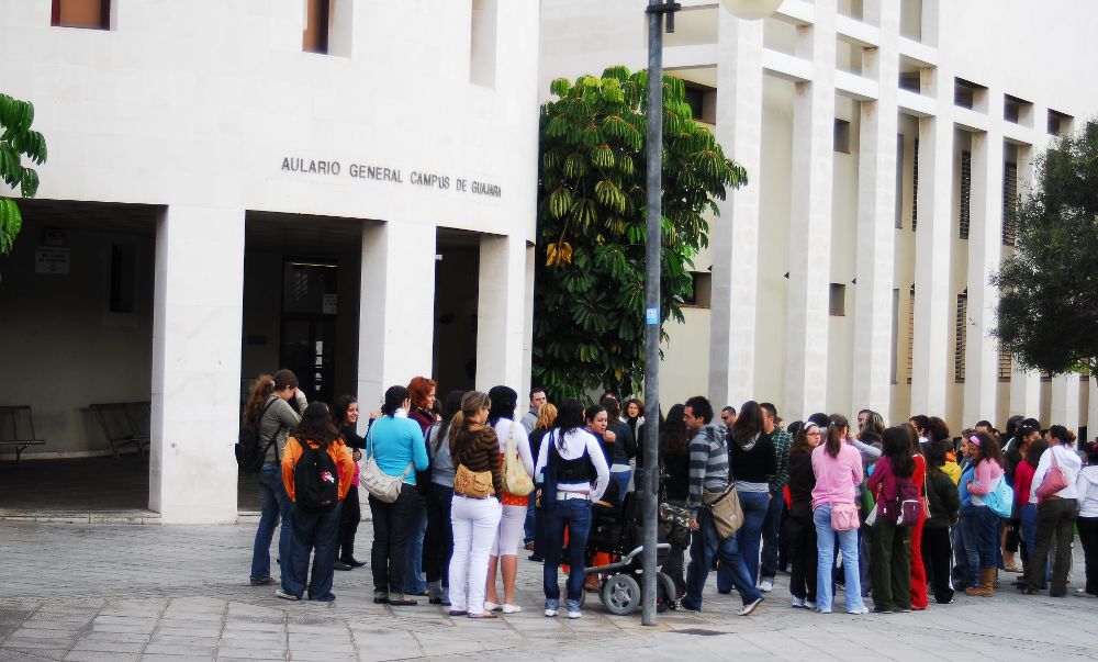 Una jornad de puertas abiertas de otro año en el campus de Guajara.