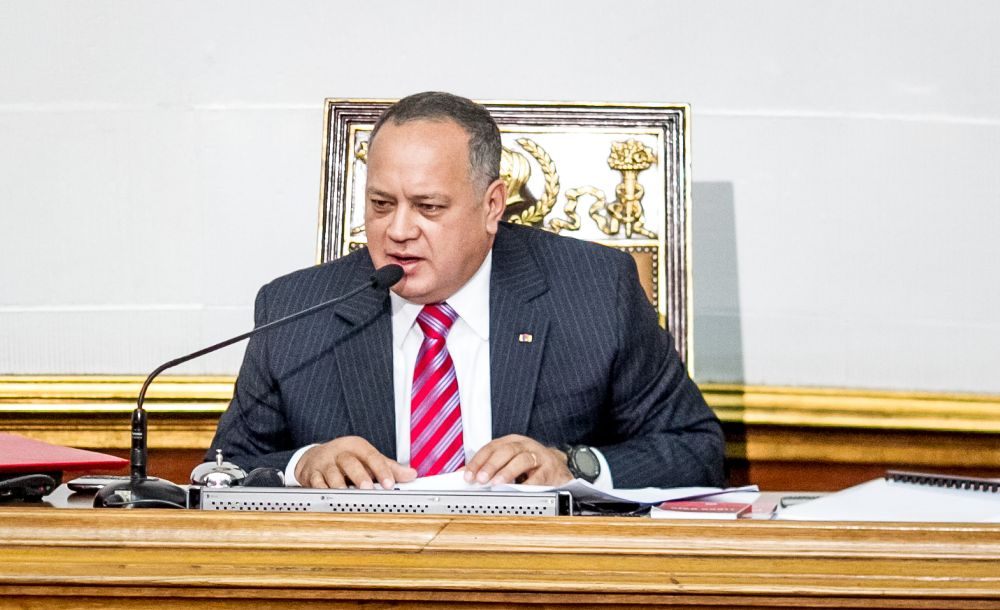 El presidente de la Asamblea Nacional de Venezuela (AN) Diosdado Cabello .